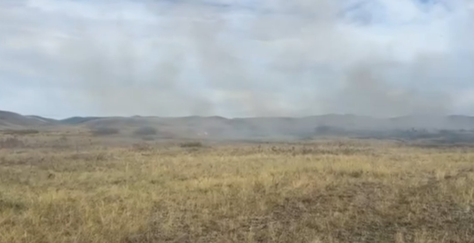 Пожар на поле рядом с селом Кара-Хаак локализован Пожар на поле рядом с селом Кара-Хаак локализован